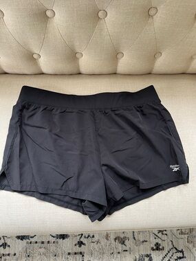 Reebok Women's Black Athletic Running Shorts